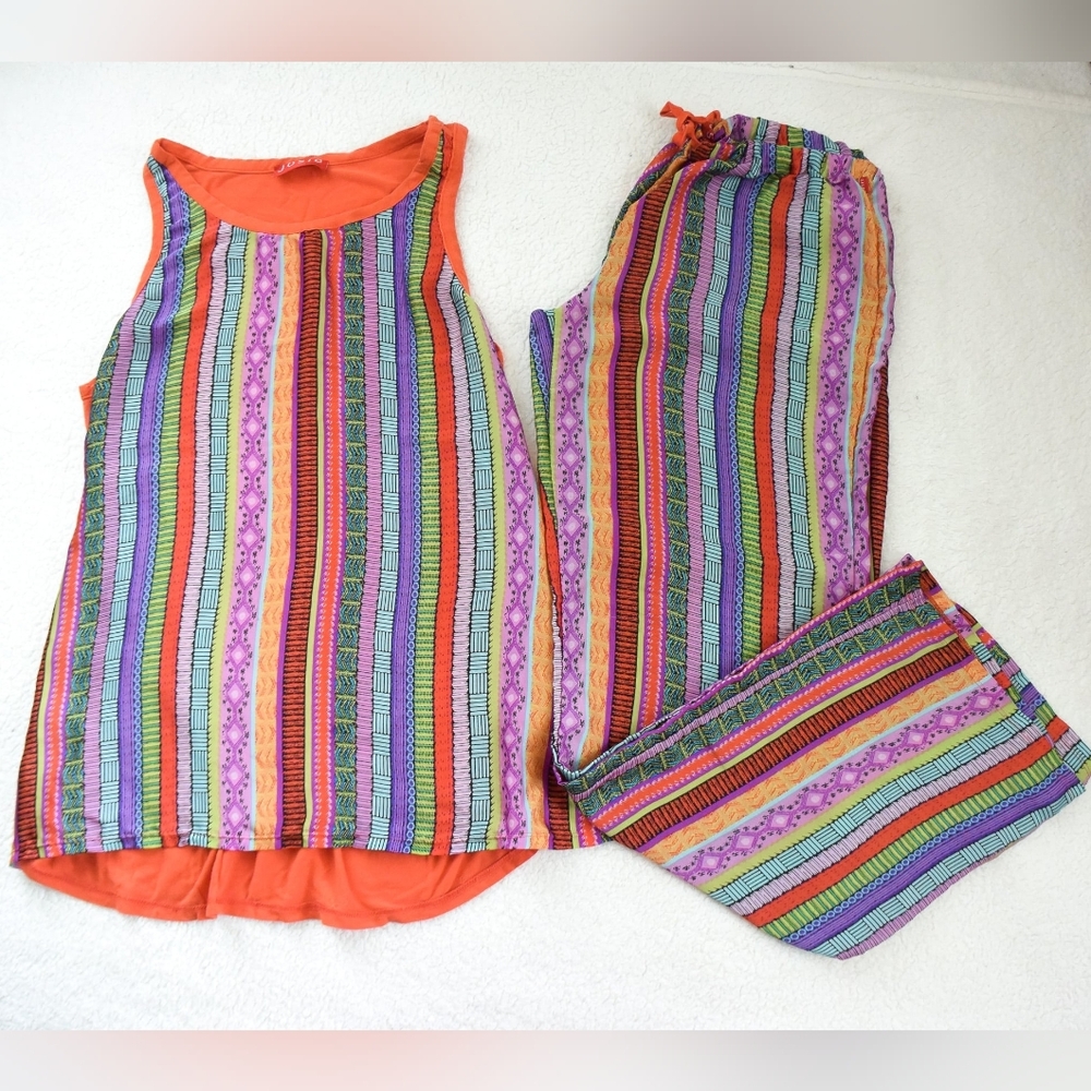 *Josie* NATORI - Chic Striped PJ Tank Set - size XS